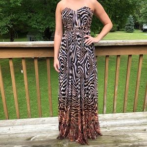 ✨LA FEMME✨ANIMAL PRINT MAXI DRESS